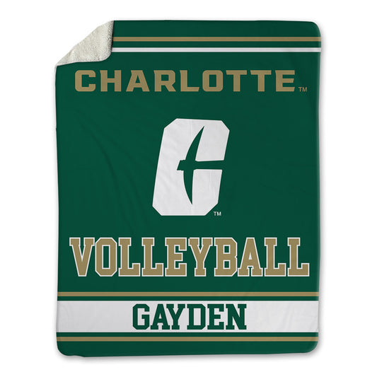 UNC Charlotte - NCAA Women's Volleyball : Dixie Gayden - Blanket-0