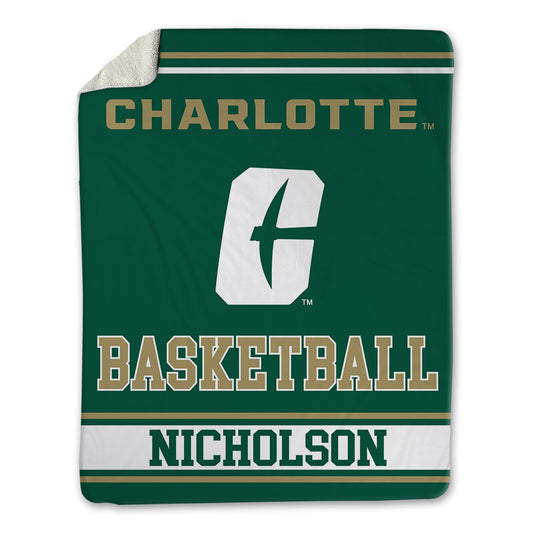 UNC Charlotte - NCAA Women's Basketball : Asianae Nicholson - Blanket-0