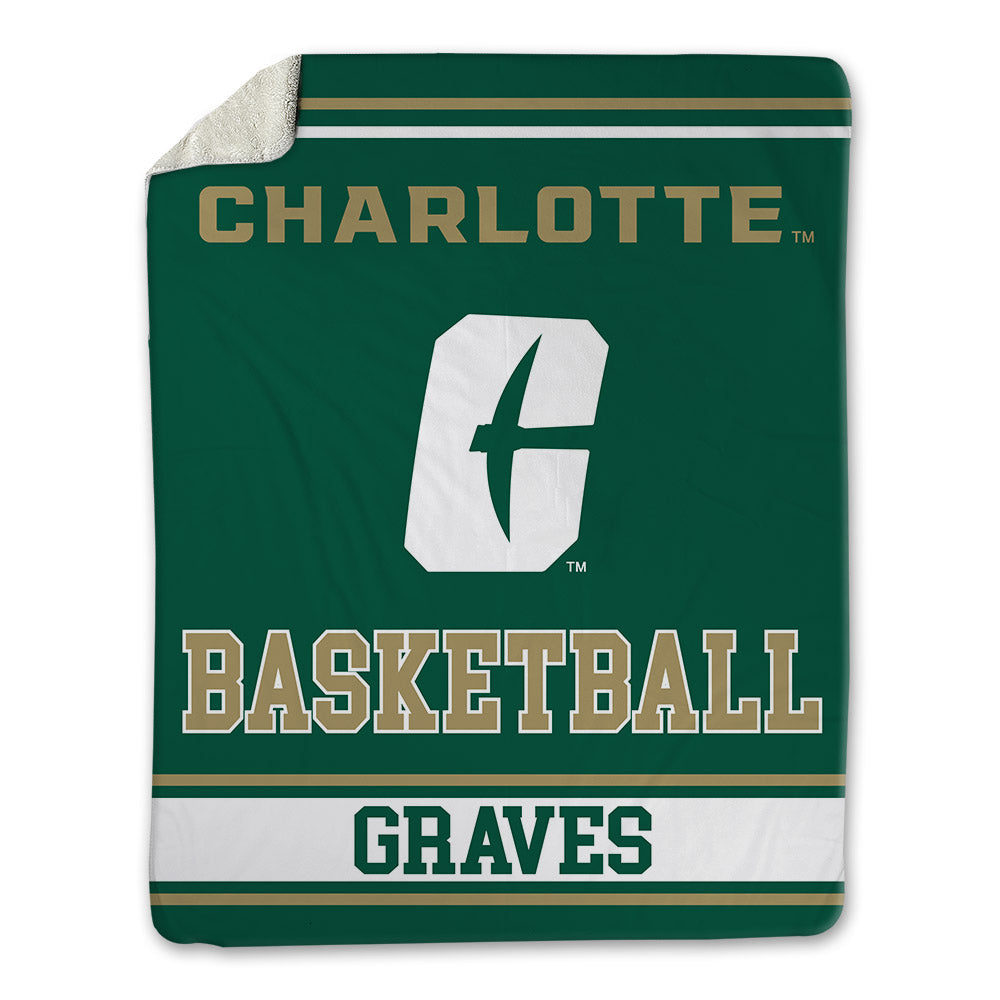 UNC Charlotte - NCAA Women's Basketball : McKenzie Graves - Blanket-0