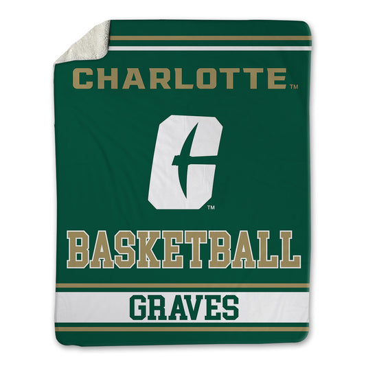 UNC Charlotte - NCAA Women's Basketball : McKenzie Graves - Blanket-0