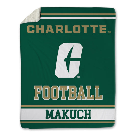 UNC Charlotte - NCAA Football : Spencer Makuch - Blanket-0