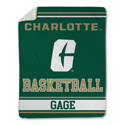 UNC Charlotte - NCAA Women's Basketball : Janavia Gage - Blanket-0