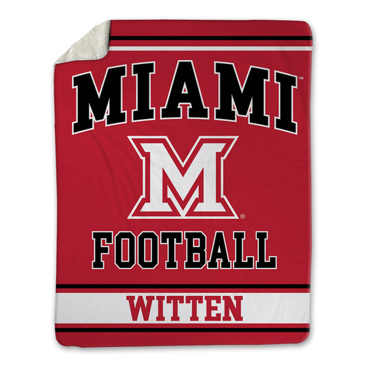 Miami of Ohio - NCAA Football : Damarion Witten - Blanket-0