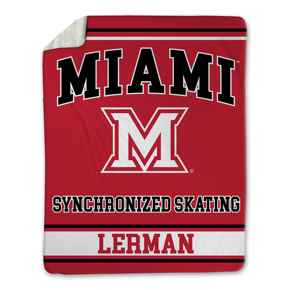 Miami of Ohio - NCAA Women's Synchronized Skating : Lily Lerman - Blanket-0