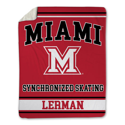 Miami of Ohio - NCAA Women's Synchronized Skating : Lily Lerman - Blanket-0