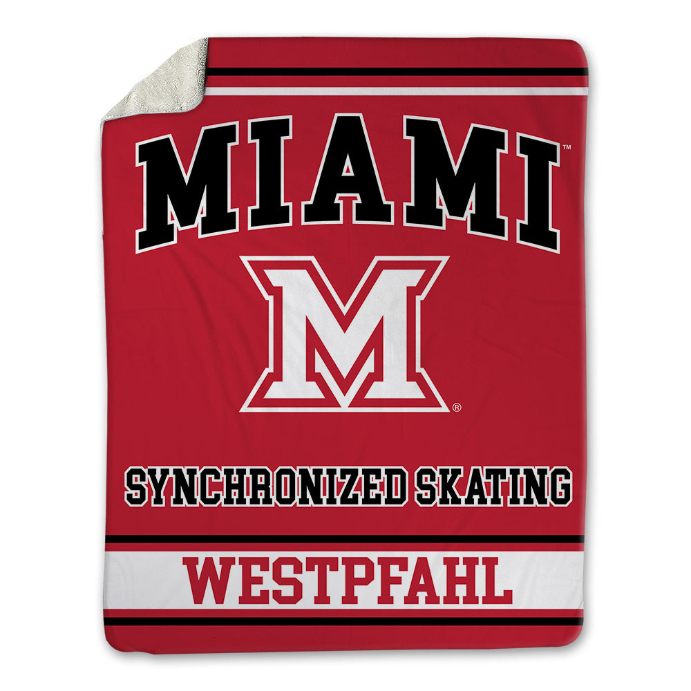 Miami of Ohio - NCAA Women's Synchronized Skating : Eve Westpfahl - Blanket-0
