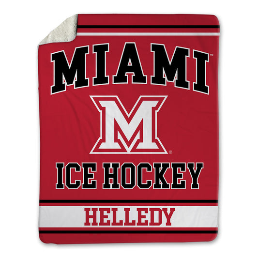 Miami of Ohio - NCAA Men's Ice Hockey : David Helledy - Blanket-0