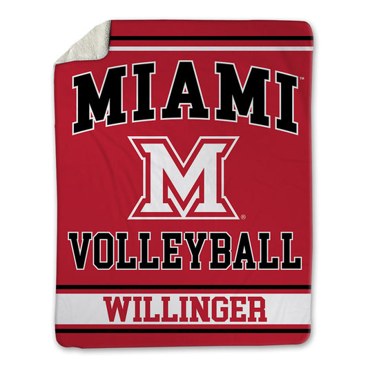 Miami of Ohio - NCAA Women's Volleyball : Piper Willinger - Blanket-0