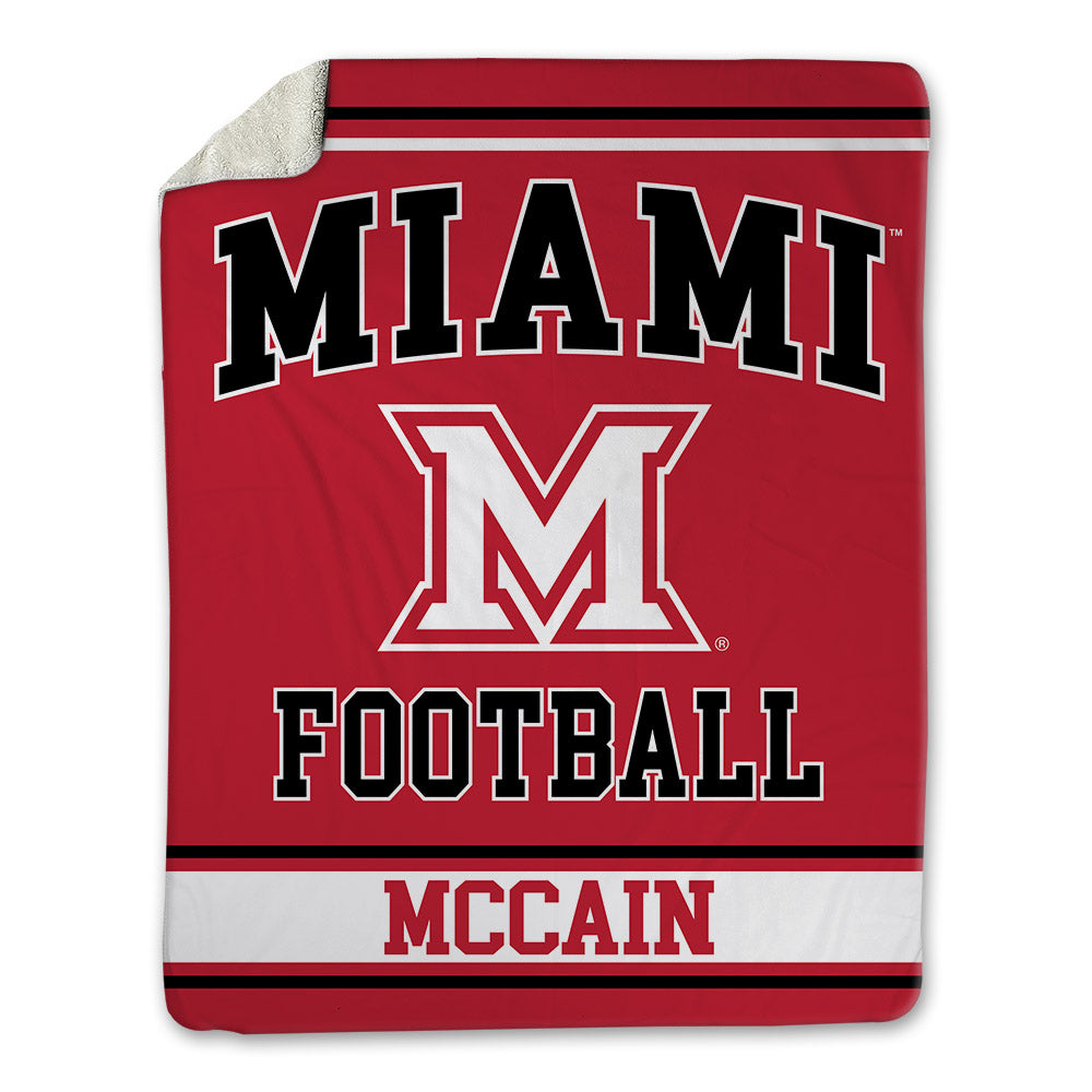 Miami of Ohio - NCAA Football : Malcolm McCain - Blanket-0