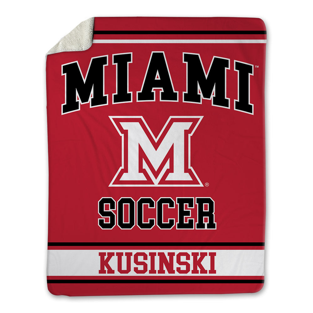 Miami of Ohio - NCAA Women's Soccer : Amelia Kusinski - Blanket-0