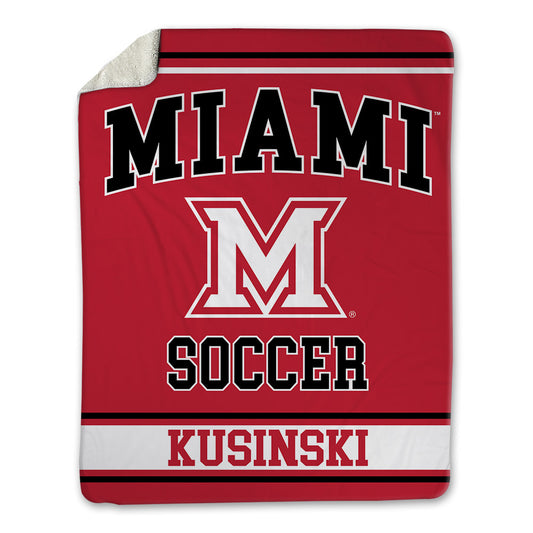 Miami of Ohio - NCAA Women's Soccer : Amelia Kusinski - Blanket-0