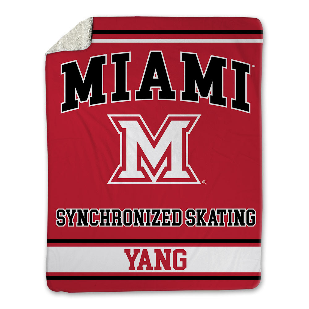Miami of Ohio - NCAA Women's Synchronized Skating : Hannah Yang - Blanket-0