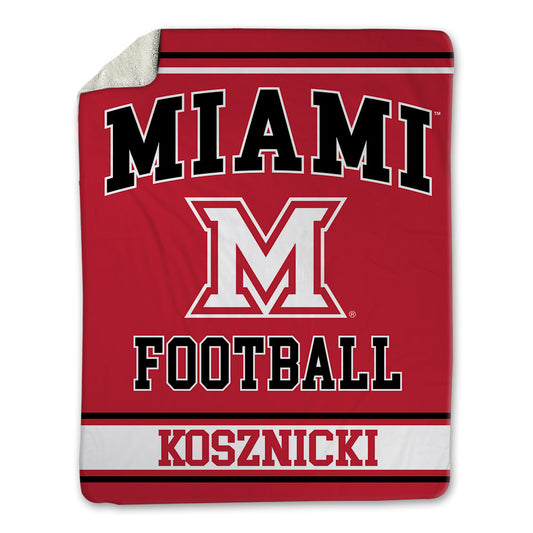 Miami of Ohio - NCAA Football : Dominik Kosznicki - Blanket-0
