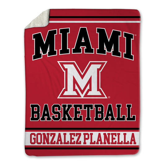 Miami of Ohio - Women's Basketball Alumni : Clara Gonzalez Planella - Blanket-0