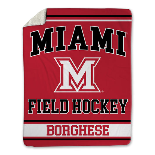 Miami of Ohio - NCAA Women's Field Hockey : Sophia Borghese - Blanket-0