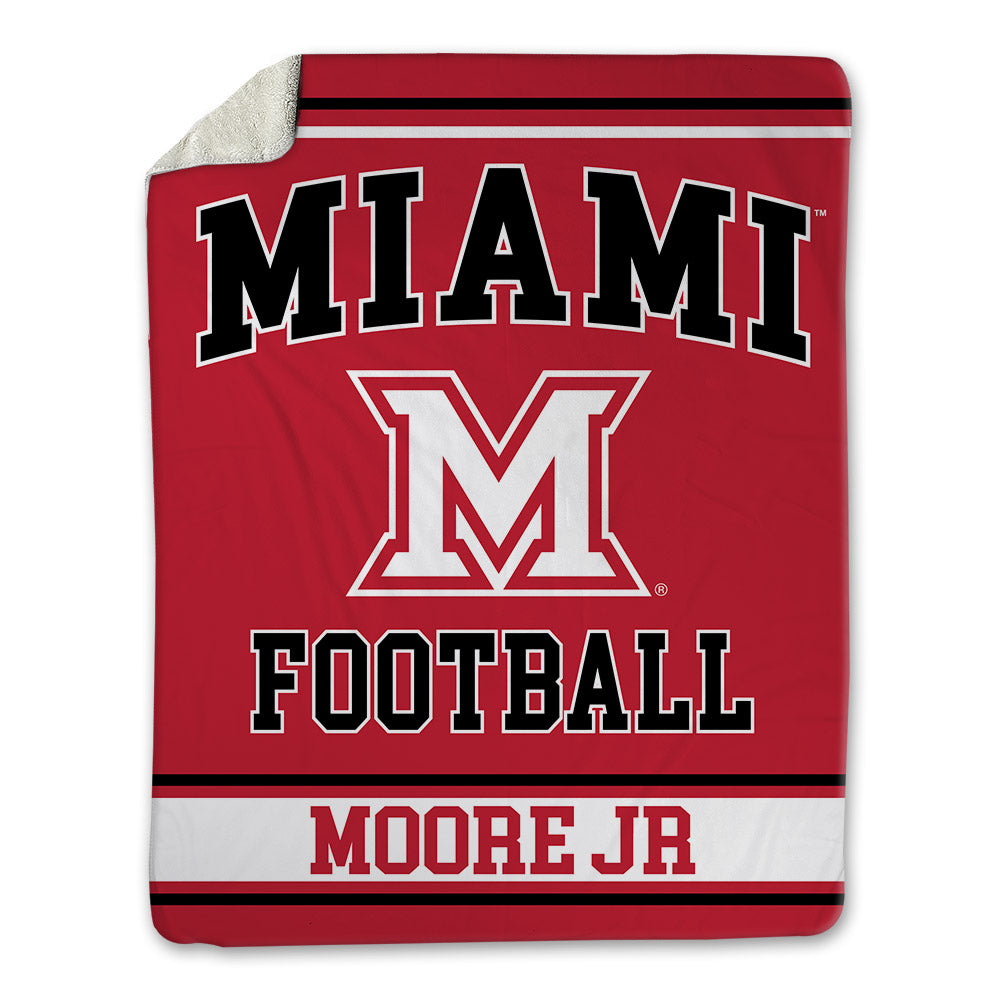 Miami of Ohio - NCAA Football : Marcus Moore Jr - Blanket-0
