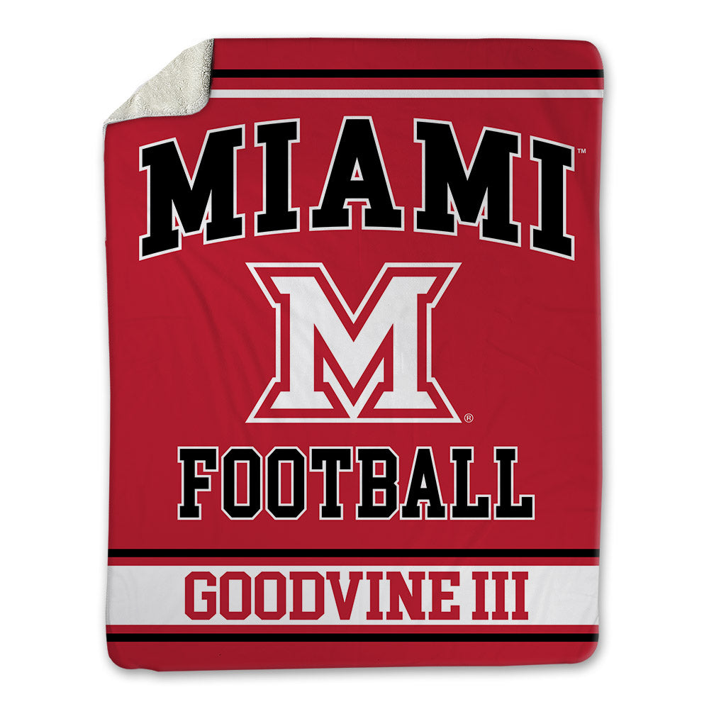 Miami of Ohio - NCAA Football : William Goodvine III - Blanket-0