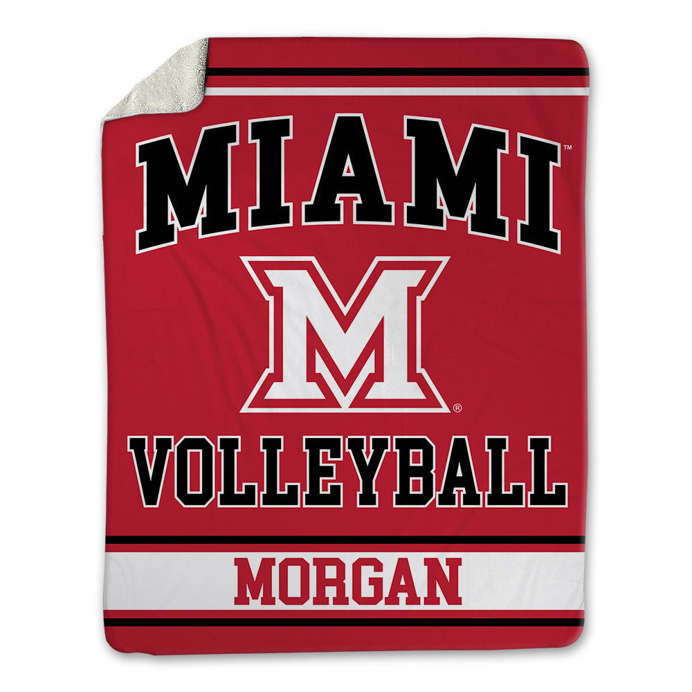 Miami of Ohio - Women's Volleyball Alumni : Emily Morgan - Blanket-0