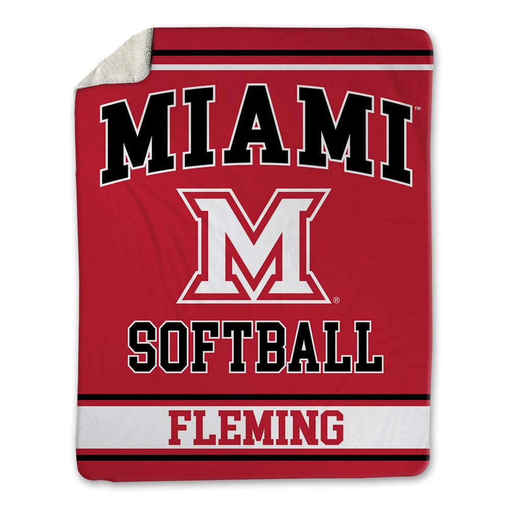 Miami of Ohio - NCAA Softball : Mia Fleming - Blanket-0