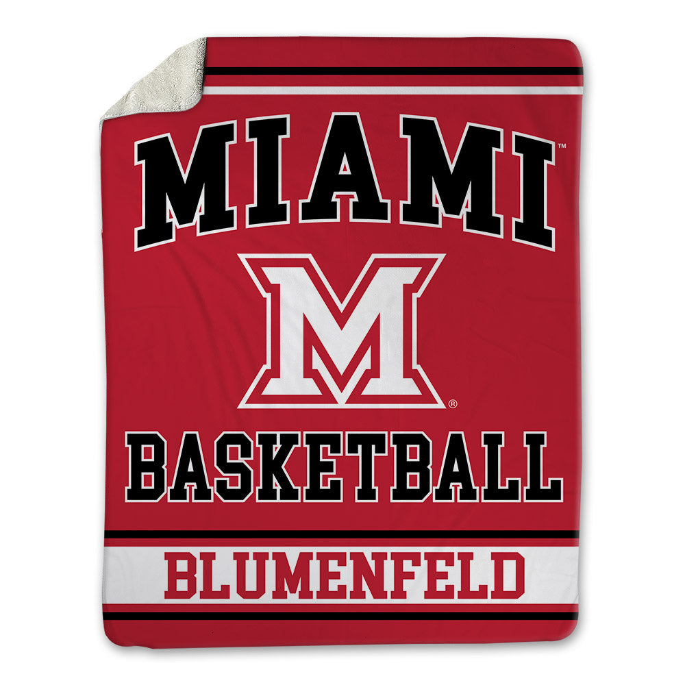 Miami of Ohio - NCAA Women's Basketball : Brooke Blumenfeld - Blanket-0
