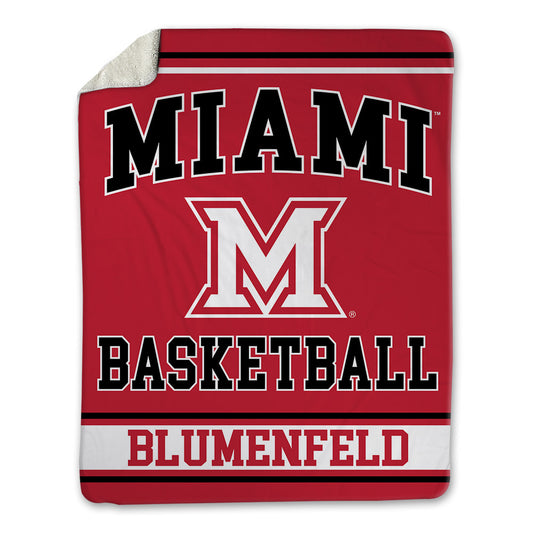 Miami of Ohio - NCAA Women's Basketball : Brooke Blumenfeld - Blanket-0
