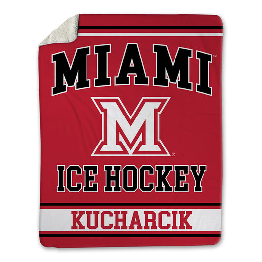 Miami of Ohio - NCAA Men's Ice Hockey : Matous Kucharcik - Blanket-0