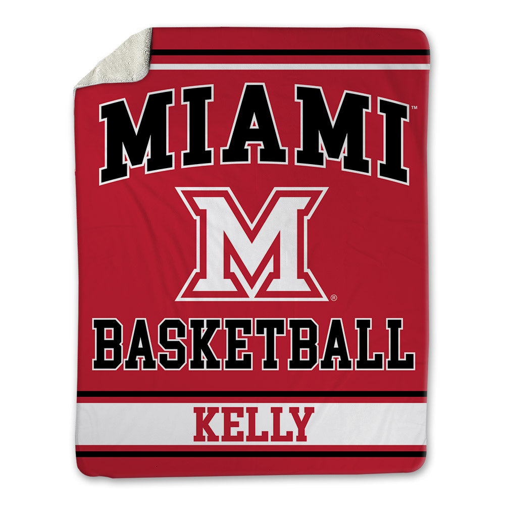Miami of Ohio - NCAA Men's Basketball : Danny Kelly - Blanket-0