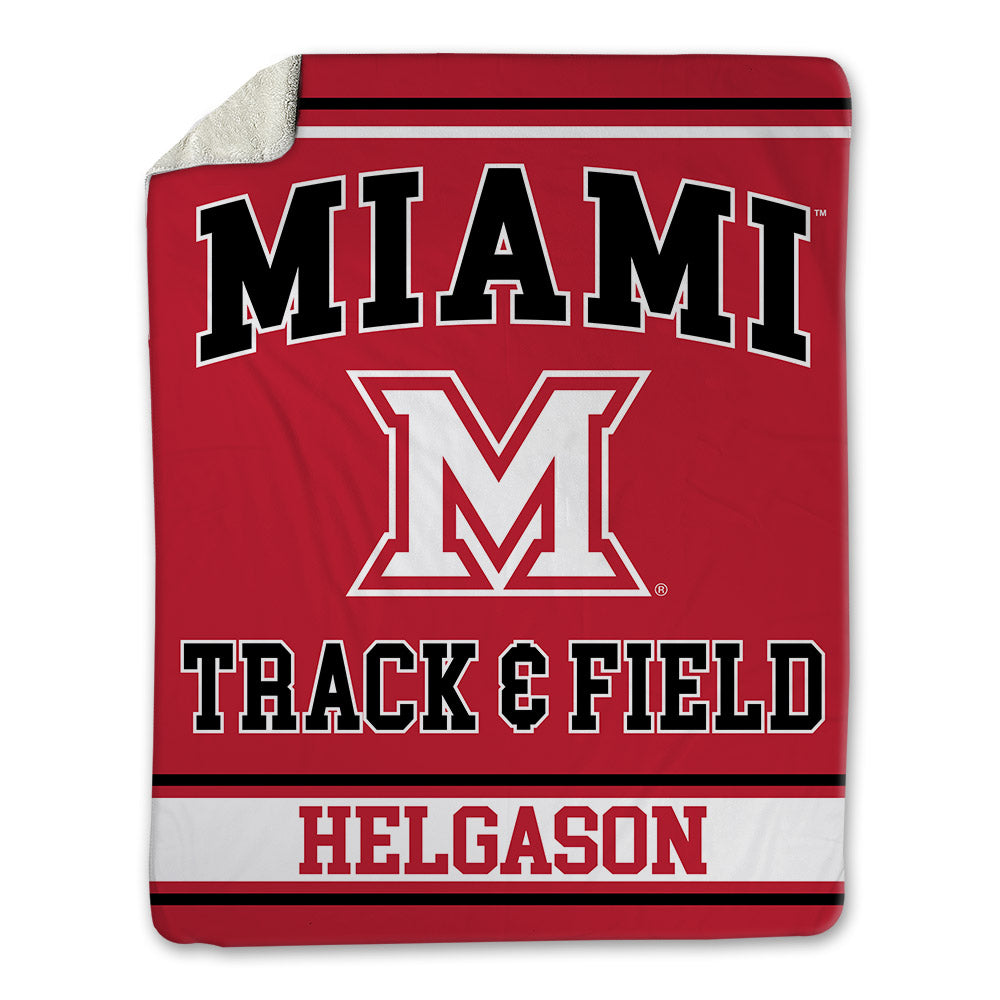 Miami of Ohio - NCAA Men's Track & Field : Clark Helgason - Blanket-0