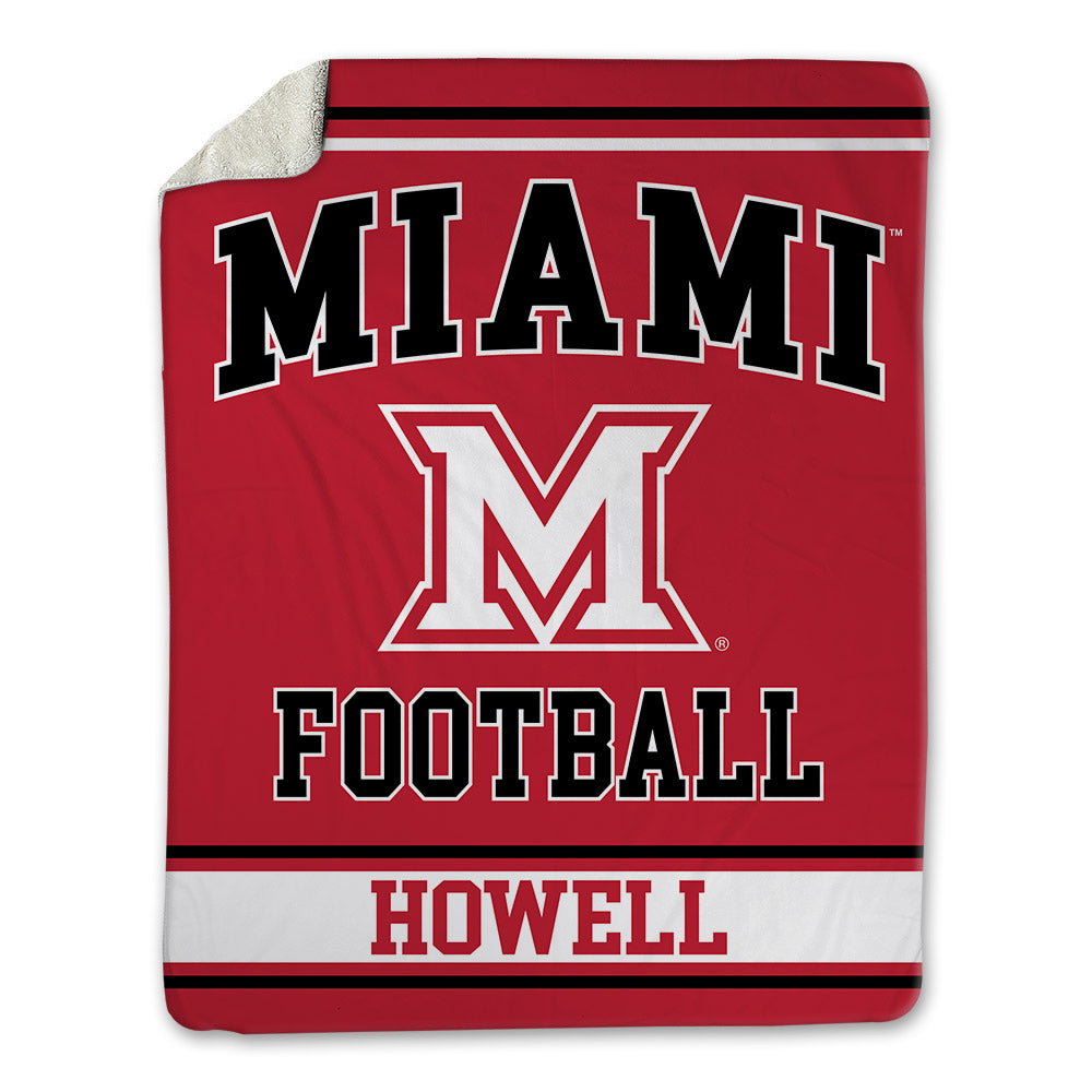 Miami of Ohio - NCAA Football : Logan Howell - Blanket-0