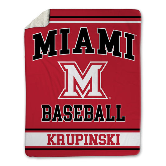 Miami of Ohio - NCAA Baseball : Dominic Krupinski - Blanket-0