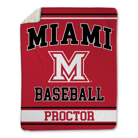 Miami of Ohio - NCAA Baseball : Keenan Proctor - Blanket-0