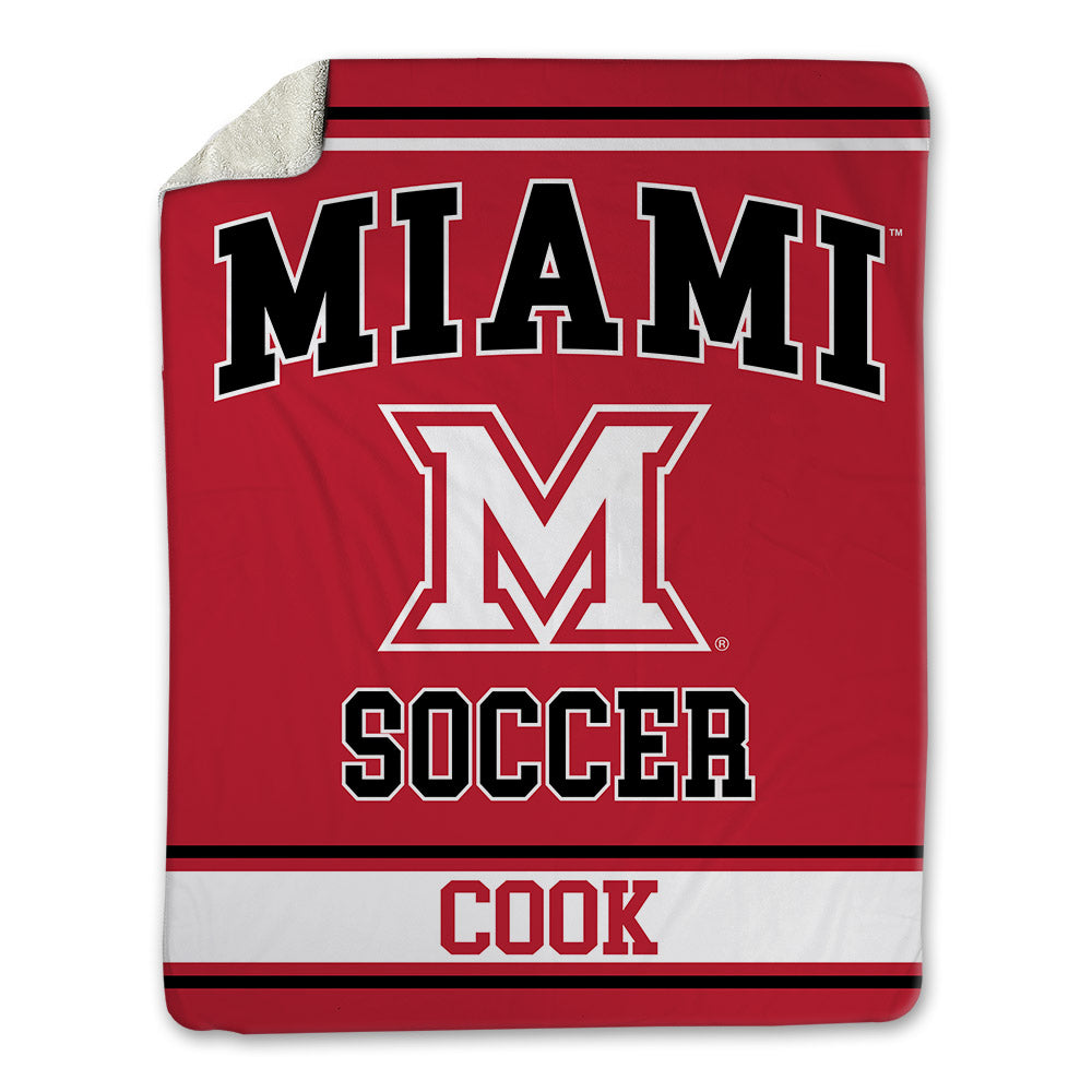 Miami of Ohio - NCAA Women's Soccer : Millie Cook - Blanket-0