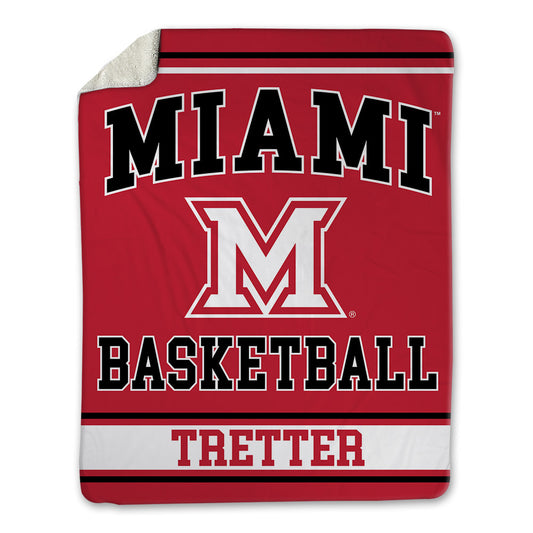Miami of Ohio - NCAA Women's Basketball : Amber Tretter - Blanket-0