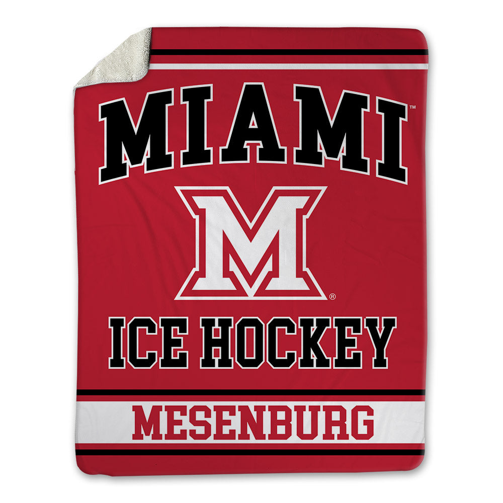 Miami of Ohio - NCAA Men's Ice Hockey : Blake Mesenburg - Blanket-0