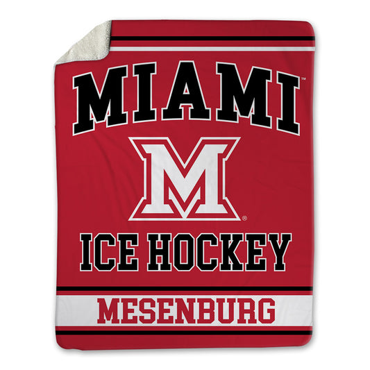Miami of Ohio - NCAA Men's Ice Hockey : Blake Mesenburg - Blanket-0