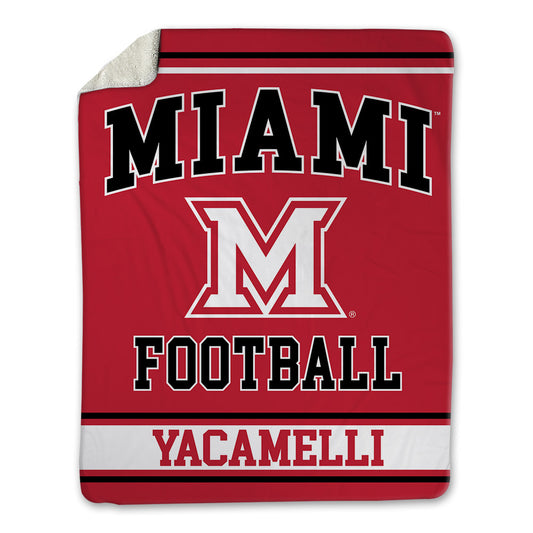 Miami of Ohio - NCAA Football : Cade Yacamelli - Blanket-0