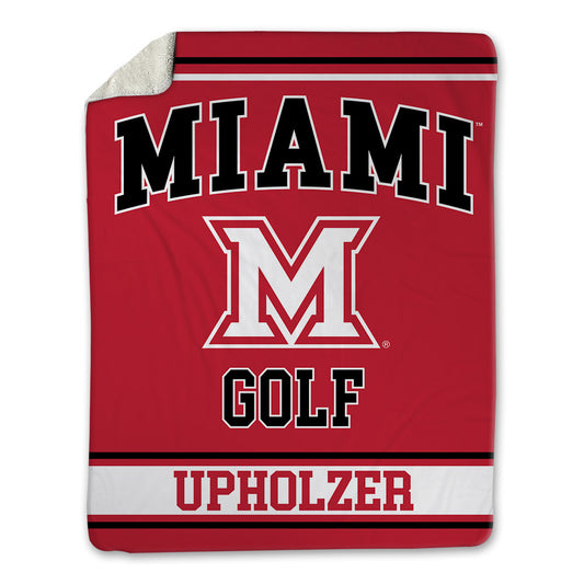 Miami of Ohio - NCAA Men's Golf : Dean Upholzer - Blanket-0