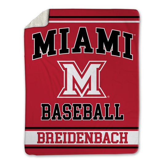 Miami of Ohio - NCAA Baseball : Mason Breidenbach - Blanket-0