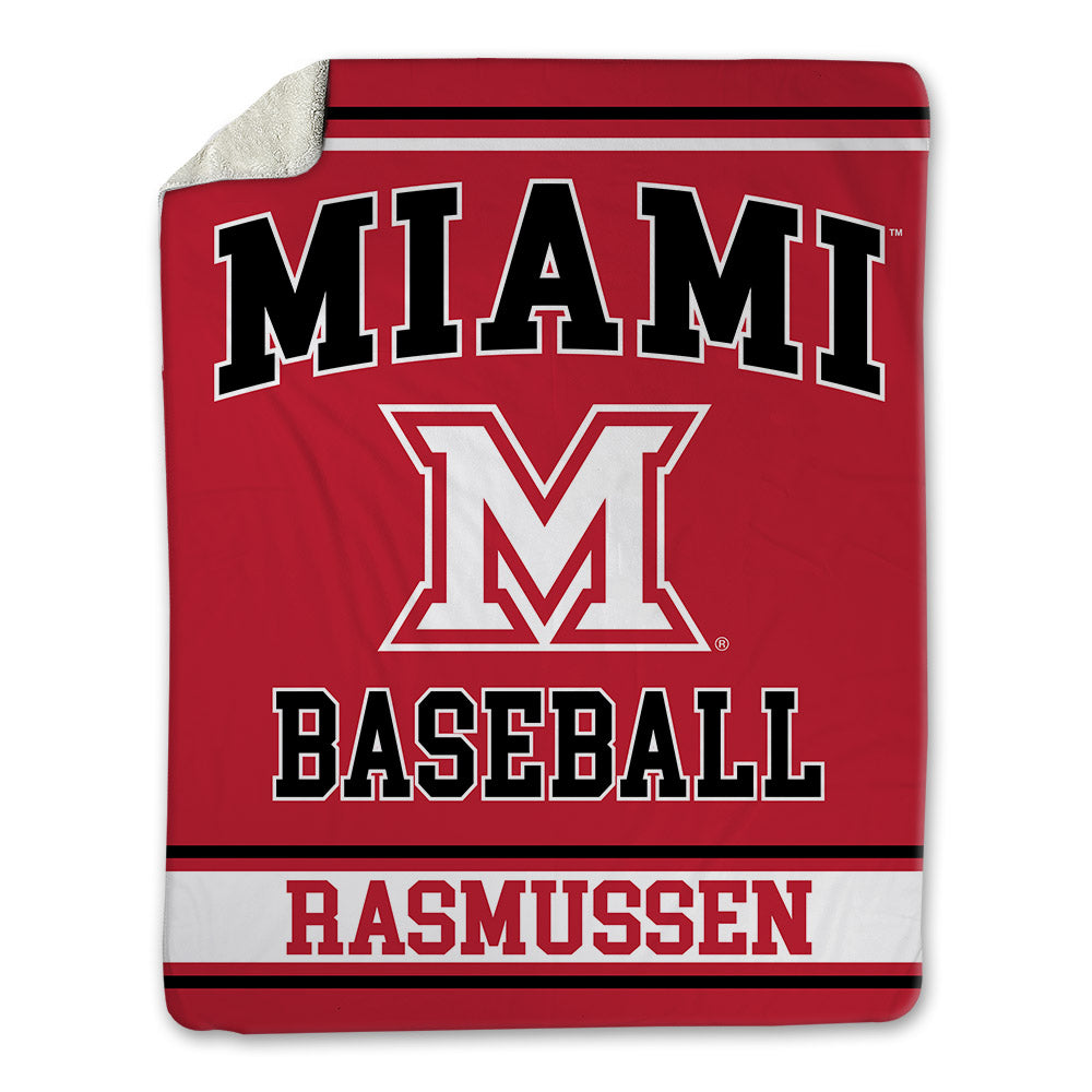 Miami of Ohio - NCAA Baseball : Jamie Rasmussen - Blanket-0