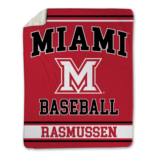 Miami of Ohio - NCAA Baseball : Jamie Rasmussen - Blanket-0