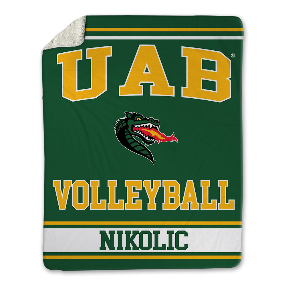UAB - NCAA Women's Volleyball : Katia Nikolic - Blanket-0