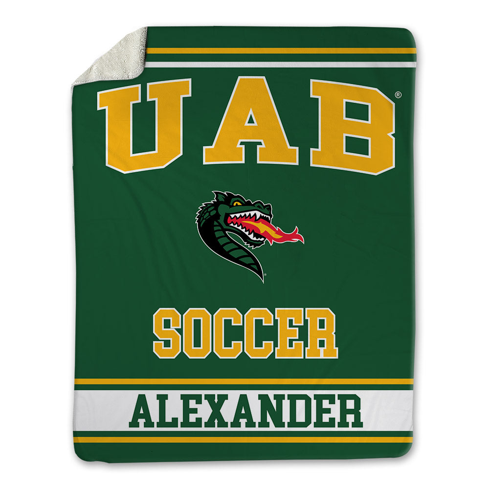 UAB - NCAA Men's Soccer : Luke Alexander - Blanket-0