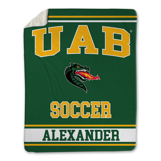 UAB - NCAA Men's Soccer : Luke Alexander - Blanket-0