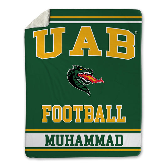 UAB - NCAA Football : Malik Muhammad - Blanket-0