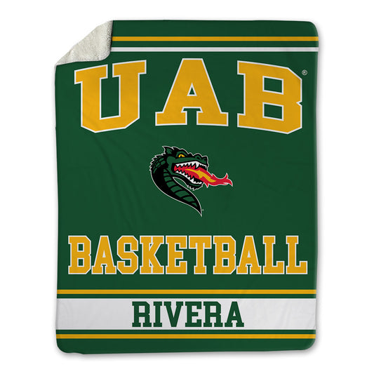 UAB - NCAA Men's Basketball : Daniel Rivera - Blanket-0