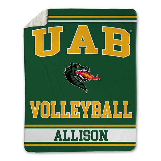 UAB - NCAA Women's Volleyball : Brooklyn Allison - Blanket-0