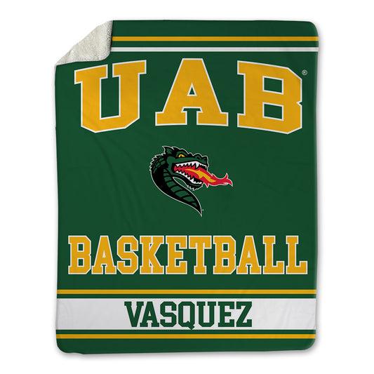 UAB - NCAA Men's Basketball : Alejandro Vasquez - Blanket-0