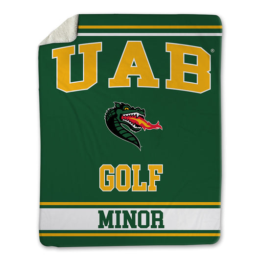 UAB - NCAA Men's Golf : Ethan Minor - Blanket-0
