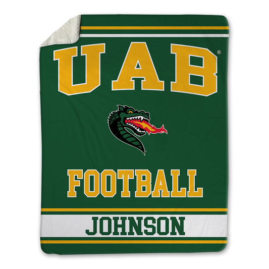 UAB - NCAA Football : Brayden Johnson - Blanket-0