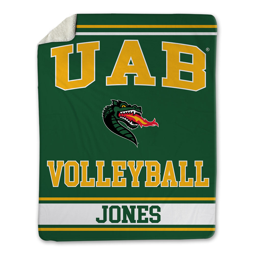 UAB - NCAA Women's Volleyball : Kennedy Jones - Blanket-0
